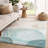 Premium Machine Washable Dream Shag Circles Rug-789116831