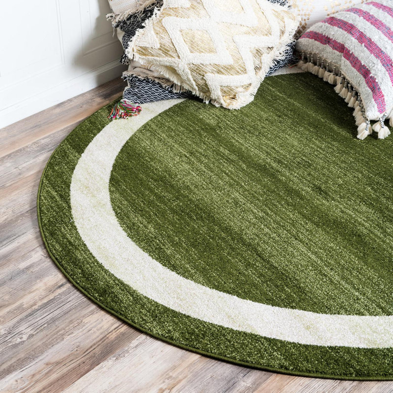 Tapis vert Songul, Rond 7 pi 10 po