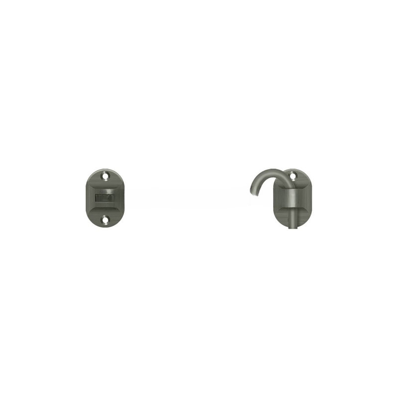 British Style Cabin Lock, Antique Nickel