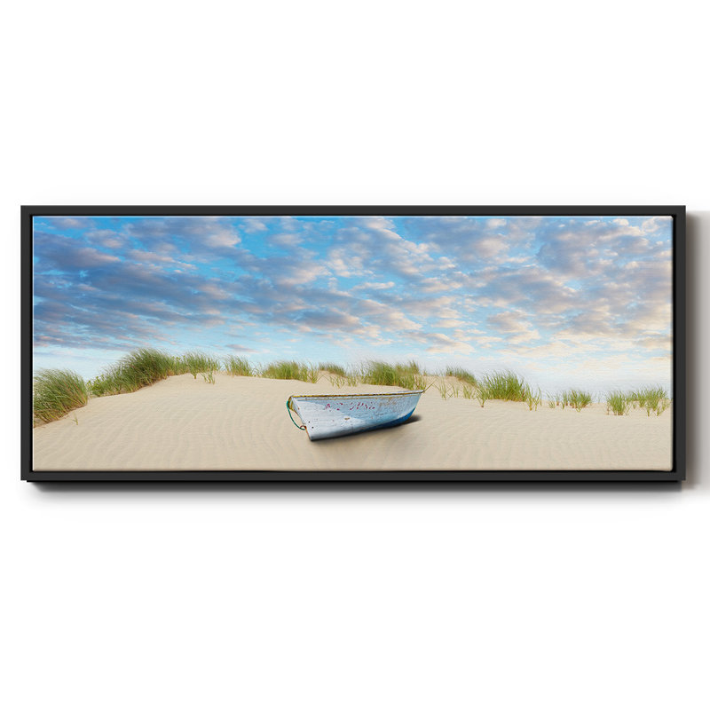 Plage - toile encadrée, H 20 po x l 50 po