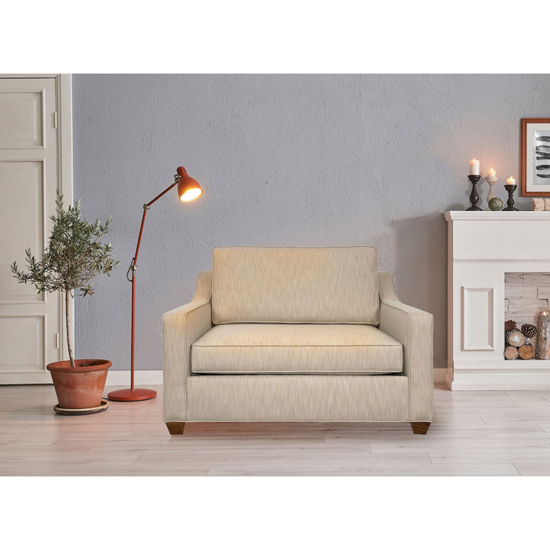 Clark Convertible Chair, Montana Walnut, Ridgecrest Putty
