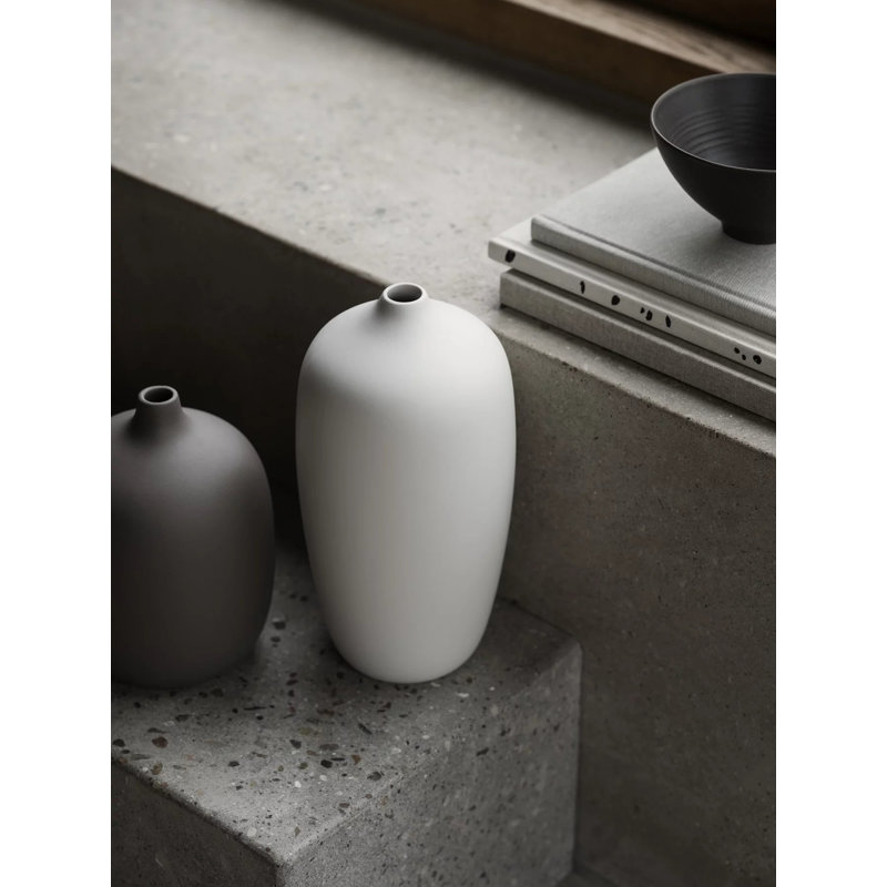 Ceola Ceramic Table Vase, White