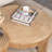 Retro Burlywood Solid Wood Round Coffee Table