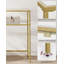 Sebero 100cm Glass Top Console Table-347956751