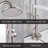 Single-handle basin faucet with modern design and ceramic cartridge for durability