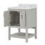 Meuble-lavabo simple 25 po avec plateau en marbre Meggs-162616366