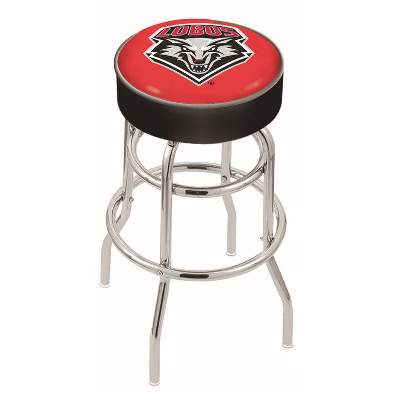 NCAA Swivel Bar & Counter Stool, Counter Stool (25" Seat Height), New Mexico