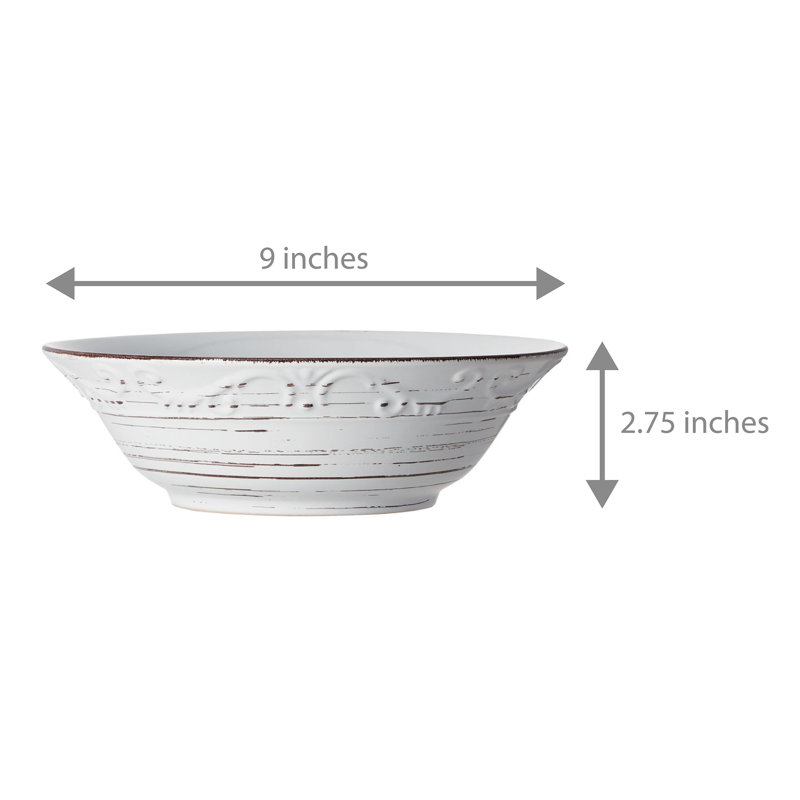 Pfaltzgraff Trellis 9 in. Stoneware Serving Bowl