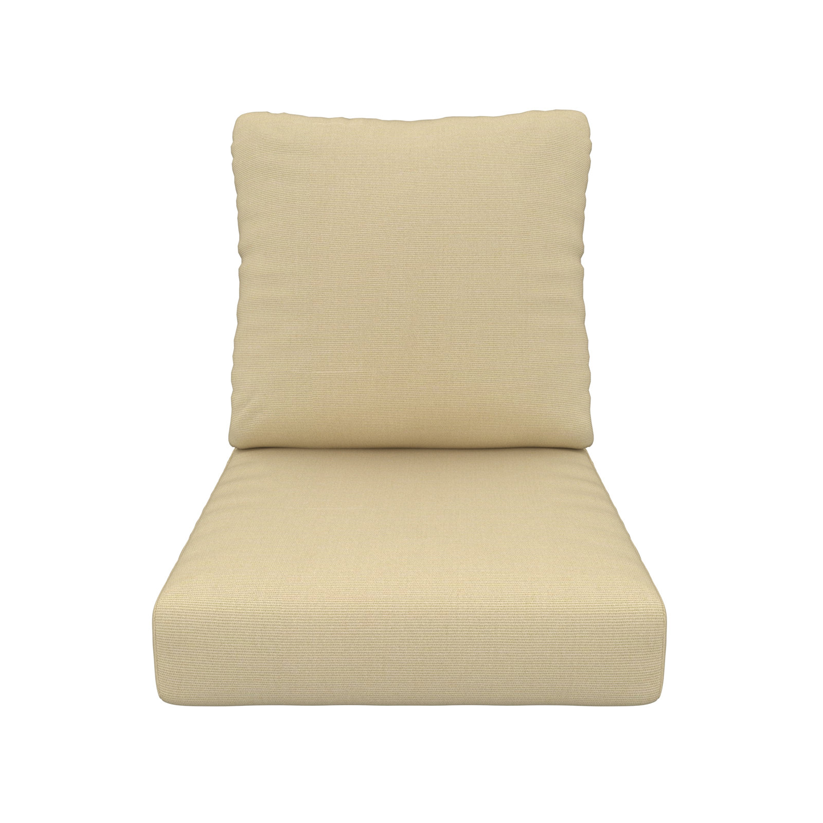 Amala 22" Sunbrella® Seat and Back Cushion, Antique Beige Sunbrella® Canvas