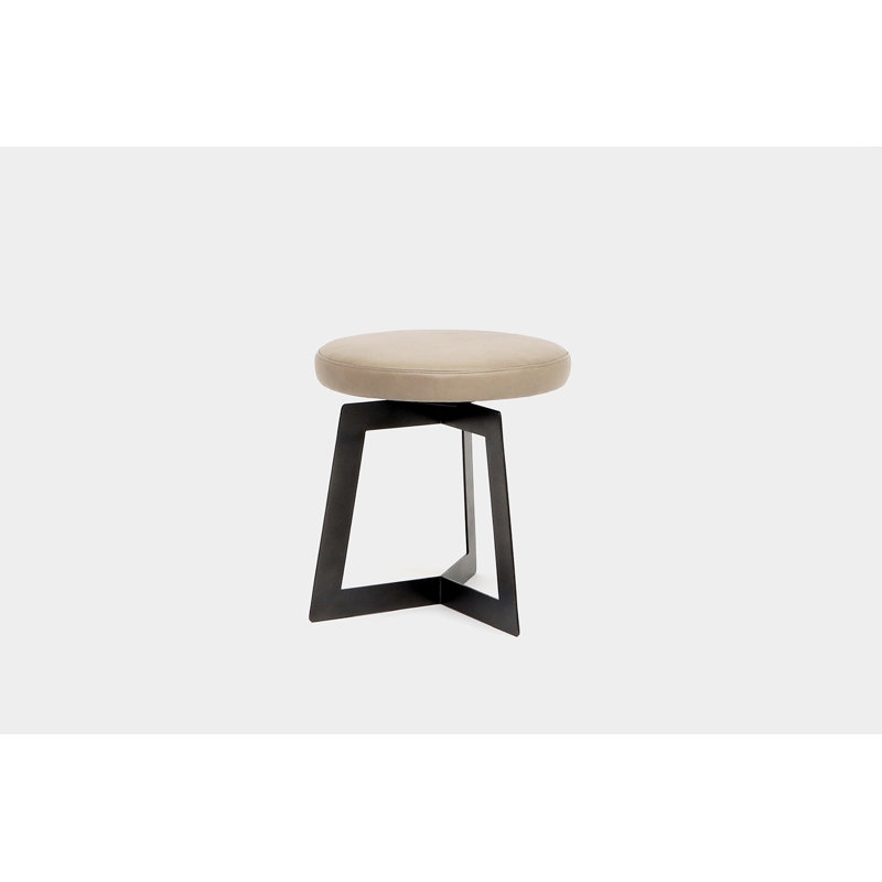 Y Accent Stool, Blackened Steel, Canyon