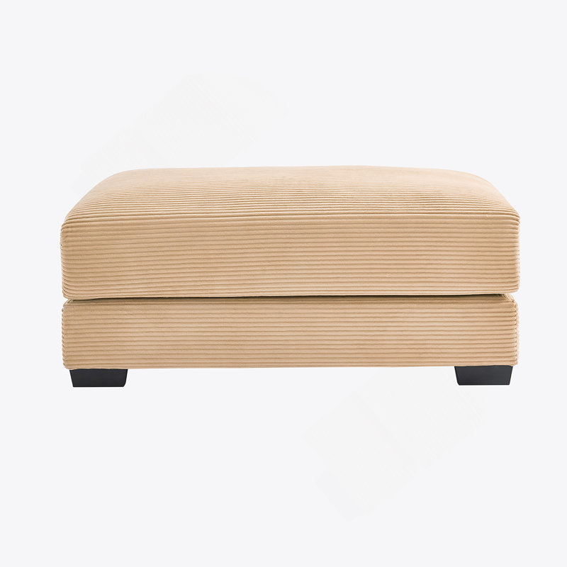 28 Ottoman Corduroy- Camel, Camel