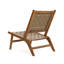 Chaise longue d'extérieur en bois d'acacia