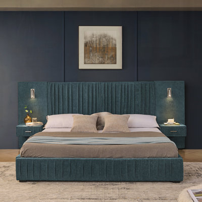 Upholstered Bed Frame With Headboard