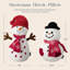 Coussin décoratif en polyester Phantoscope Christmas Series, rouge, 16,5 po x 10,5 po-119293954