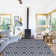 Funch Brunn Geometric Machine Woven Rectangle 4'' x 6'' Polypropylene Area Rug in Blue
