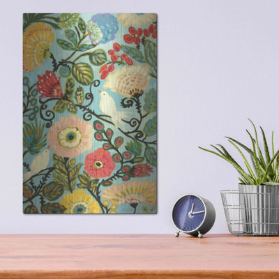 «Sweet Cottage Garden» par Karen Fields - impression sans cadre sur métal