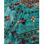 Tapis unique noué à la main Tribal - vert, 8 pi 2 po x 10 pi 2 po