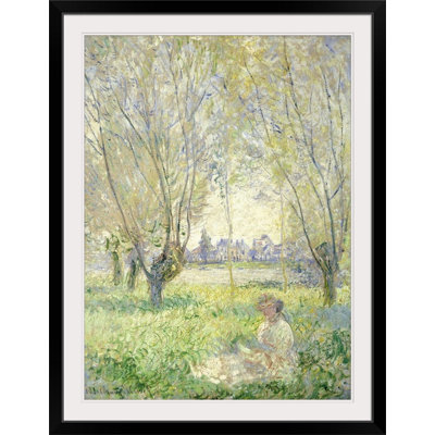 «Femme assise sous les saules», 1880 par Claude Monet - reproduction