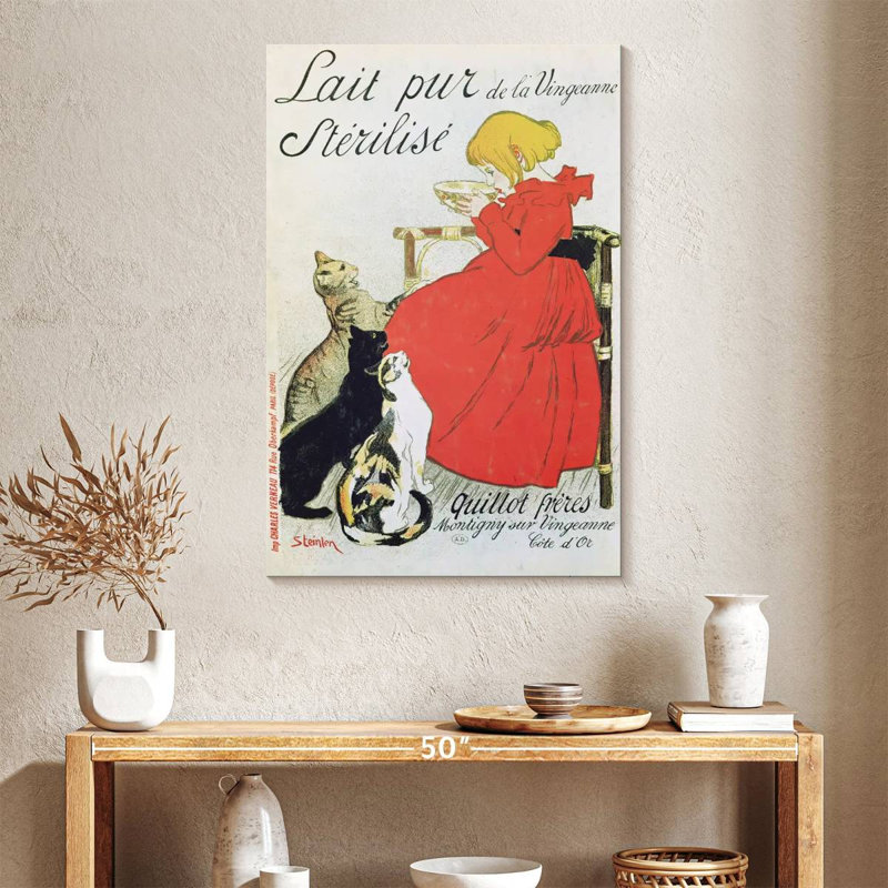 Lait pur stérilisé La Vingeanne, H 39 po x l 26 po