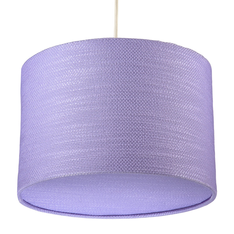20cm H Fabric Drum Lamp Shade ( Slip-On ), Rose
