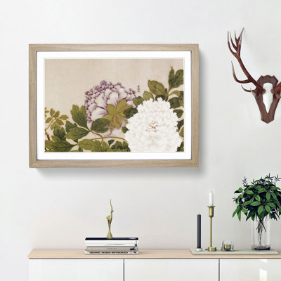 Flowers by Zhao Zhiqian - Framed Print
