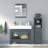MagickWoods Elenis 14 W X 17 D X 49H Graphite Grey Linen Cabinet-1695454785