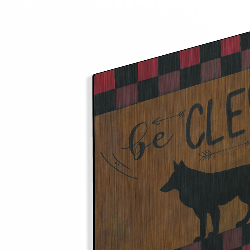 «Be Clever» par Britt Hallowell, H 12 po x l 12 po