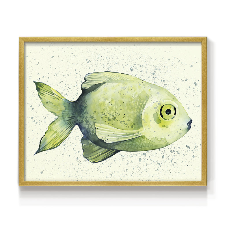 «Speckled Freshwater Fish II», reproduction encadrée