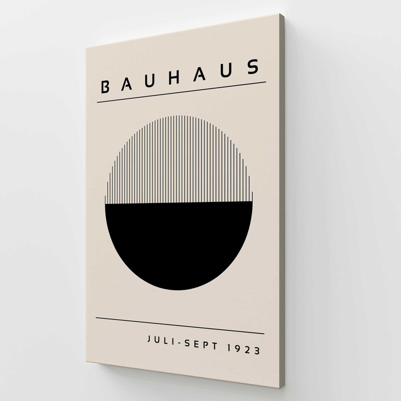 Impression éclipse de géométrie du Bauhaus, Stretched Canvas, 54" H x 36" W x 1.25" D