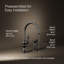 Robinet de bar Kohler Artifacts avec bec pivotant et BerrySoft, MasterClean et ProMotion-96078603