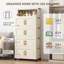 Ensemble de 3 bacs de rangement pliables avec couvercles, boîte de rangement empilable de 120 pte avec portes et roues, organisateur d'armoires de cuisine verrouillable, tiroirs en plastique pour le garage de la chambre à coucher-128019147