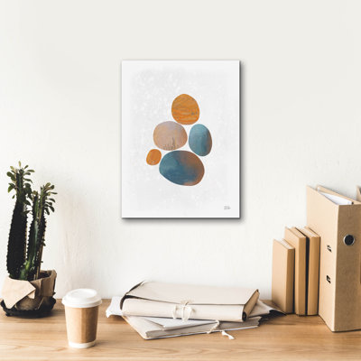 «Collage Stones 2» par Melissa Averinos, art mural sur toile