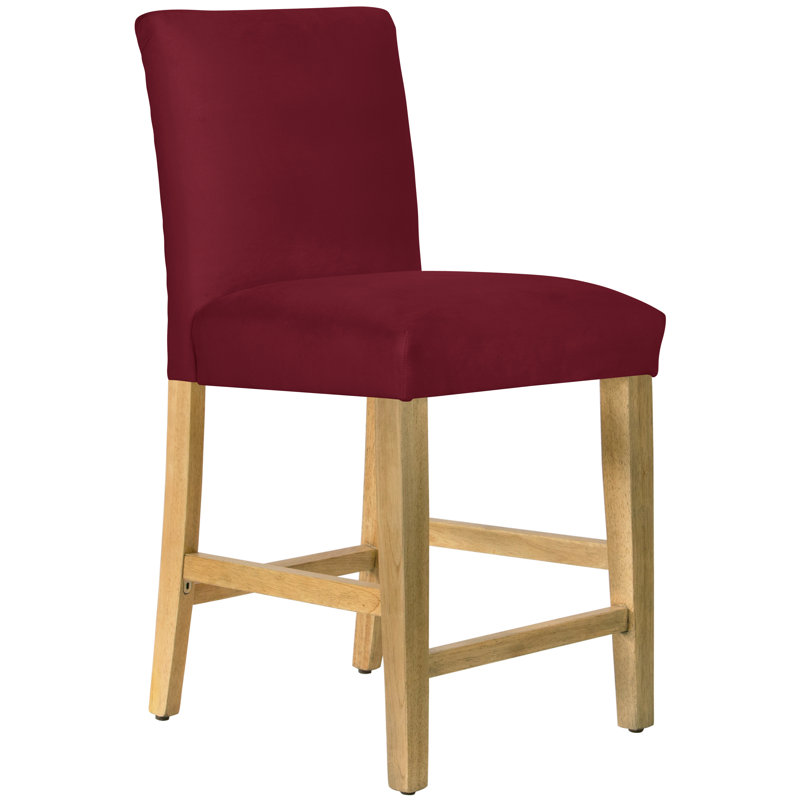 Tabouret de bar et de comptoir Hadrien, Tabouret de comptoir (siège d'une hauteur de 26 p, Bois naturel
