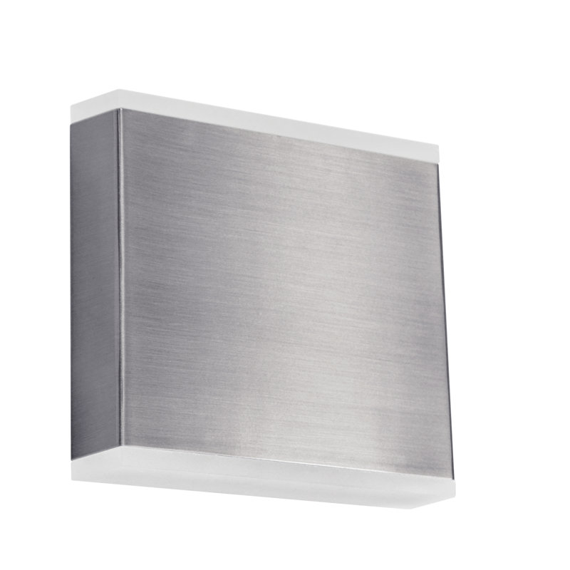 Plafonnier encastré 2 lumières DEL, Chrome satiné