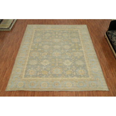Vegetable Dye Oushak Turkish Large Rug 12x14