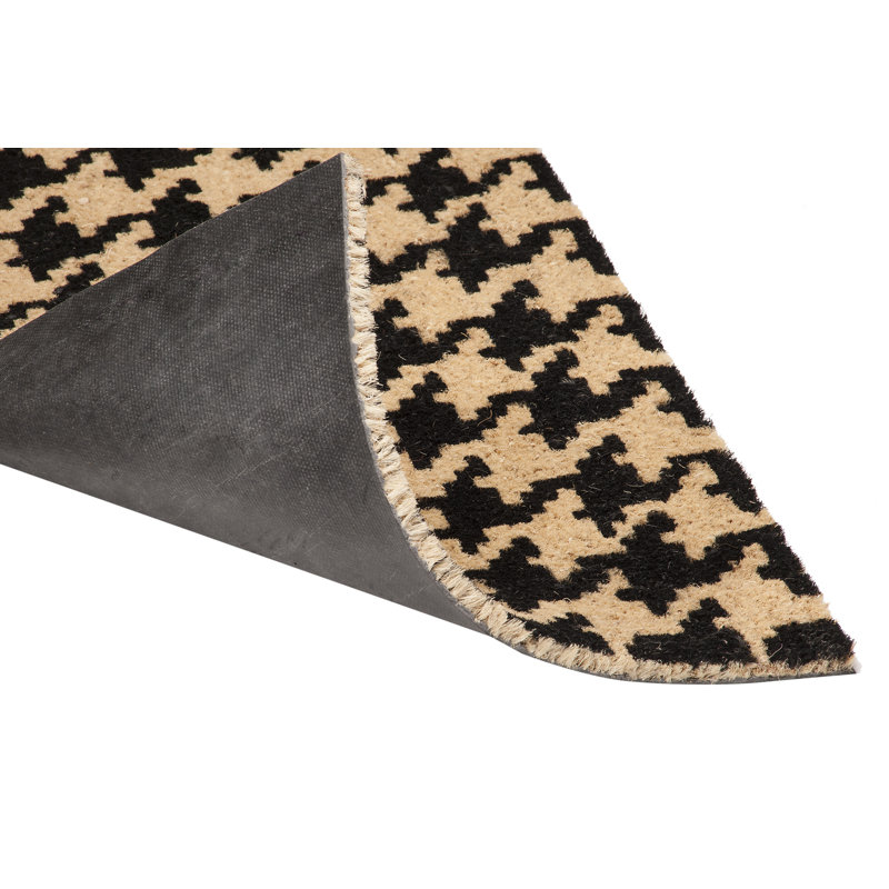 Tapis de porte houndstooth Stahr