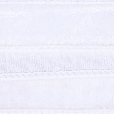  1" x 10yd White Velvet Wired Ribbon. White Dupion backing.