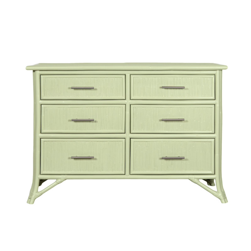 Bermuda 6 - Drawer Dresser, Celery Green
