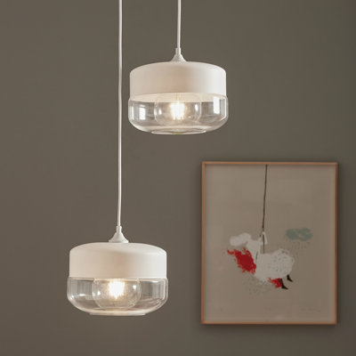 Glennon 1 - Light White Jar Pendant