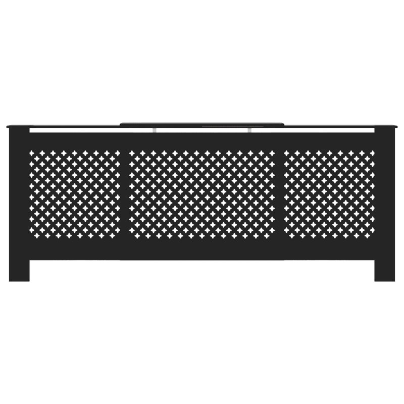 Apollonia MDF Radiator Cover, Black
