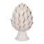 Decorative Object Stoneware Ceramic Artichoke-Inspired Shape Boho Home Office Bedroom Living Room Decor - 10" Ivory & Tan