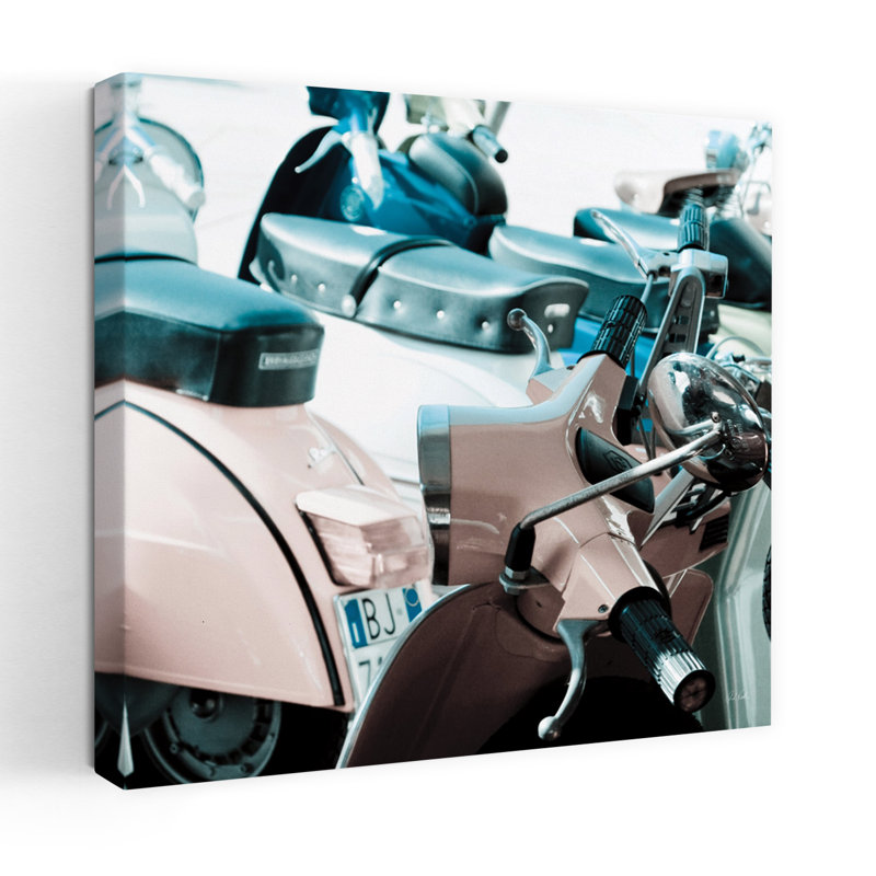 Scooter italien I, art rétro, H 32 po x l 32 po