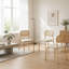 Chaise d'appoint empilable en lin Bedi