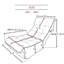 Chaise inclinable en métal pour regarder la télévision - Chaise de plancher grise et en lin, conception peu encombrante