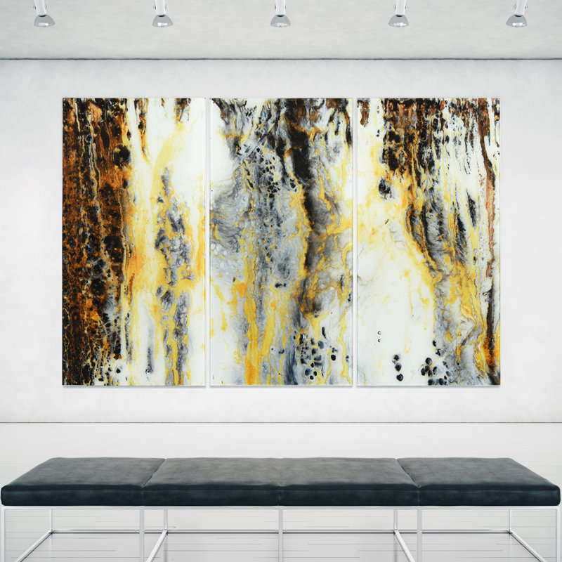 " Granite I ABC " 3 - Pieces Painting Print