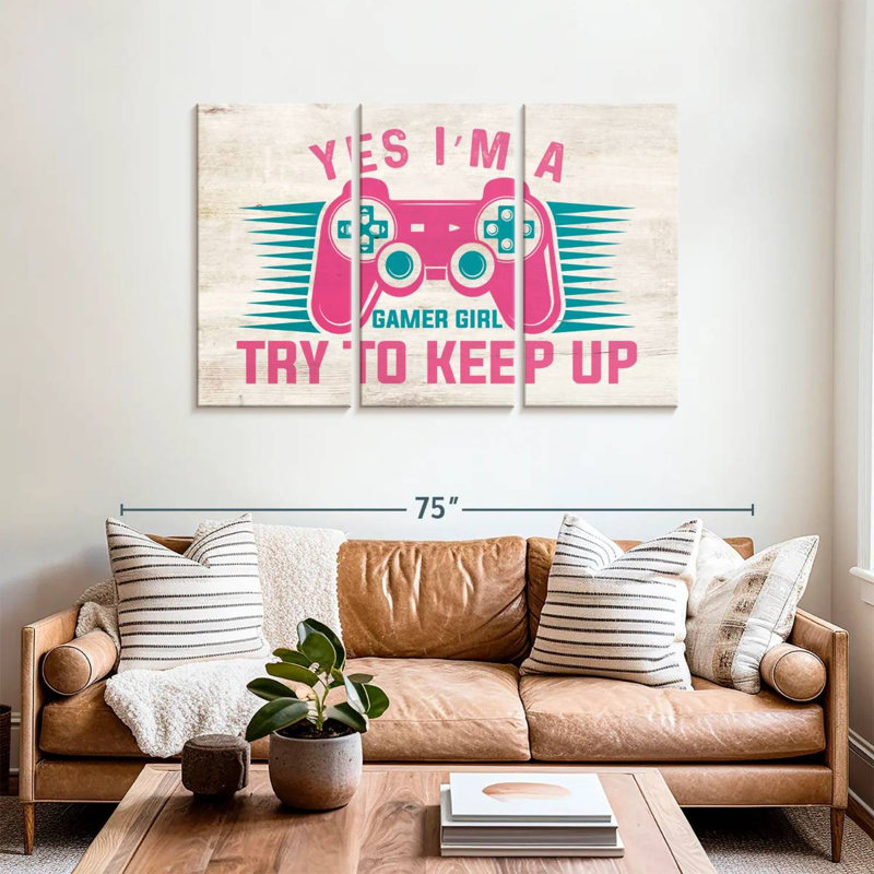  «Gamer Girl», H 36 po x l 57 po