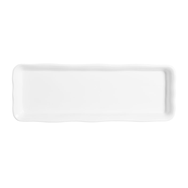 Plateau en mélamine biologique, Noir, H 1,5 po x l 17,5 po x P 6,5 po