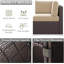  Ensemble de mobilier de patio 15 pièces avec table de foyer, ensemble de conversation extérieur, canapé modulaire en rotin d'osier avec table basse-283086319-283086304