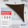 Toile d'ombrage triangulaire Amgo Customize - 200 g / m², blocage UV 95% avec quincaillerie