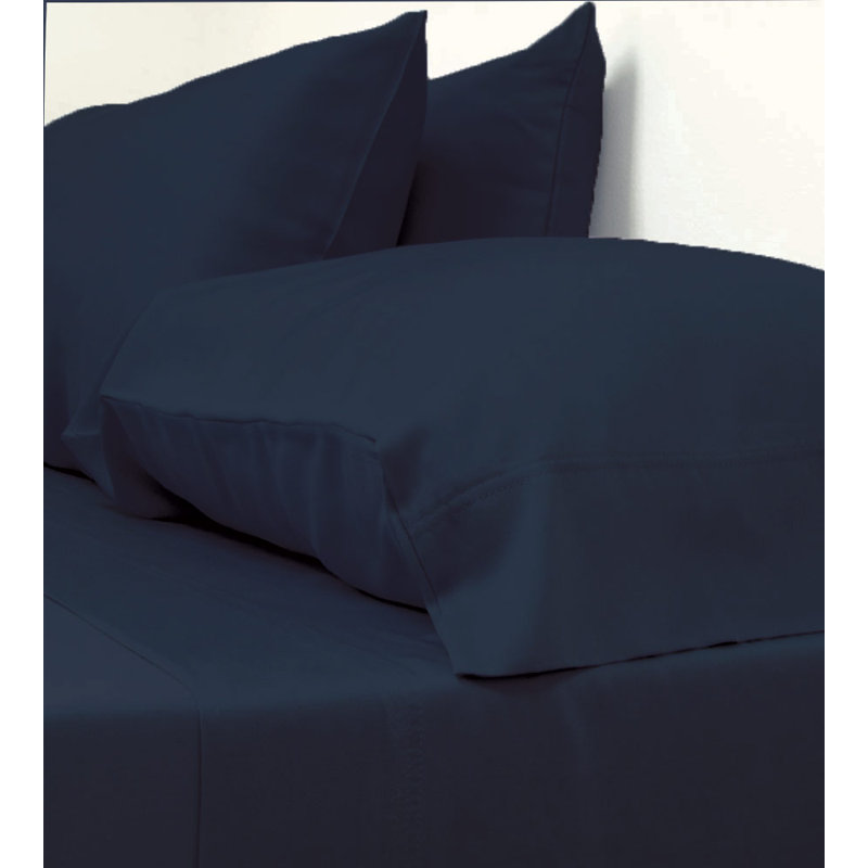 Rayon Twill Sheet Set, Twin XL Sheet Set + 1 Fitted Sheet + 1 Pillowcases, Bahama Blue